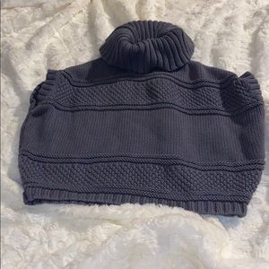 Cowl turtleneck sweater